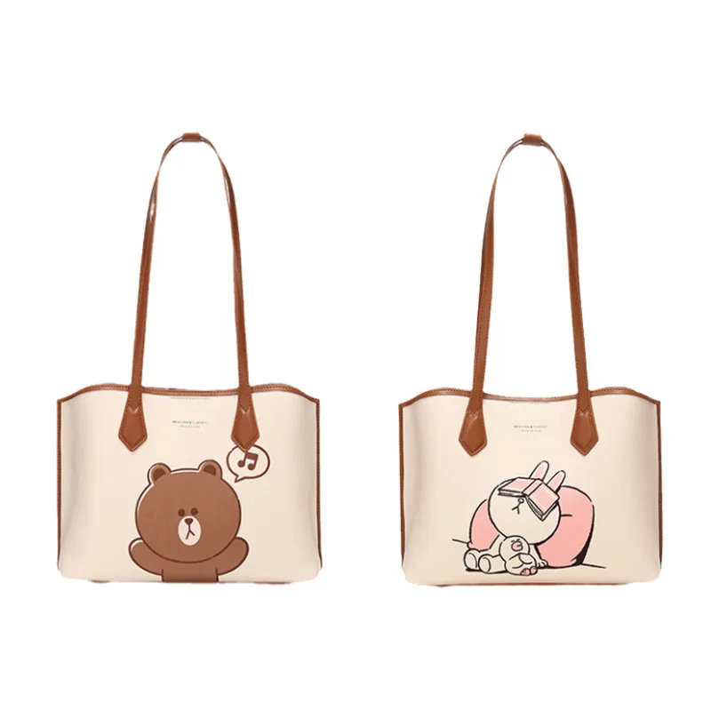 Line Friends Brown Cartoon Leather Shoulder Bag Cute Anime Cooperation Portable Large-Capacity Handbag Girls Holiday Gift
Line Friends Brown Cartoon Leather Shoulder Bag Cute Anime Cooperation Portable Large-Capacity Handbag Girls Holiday Gift