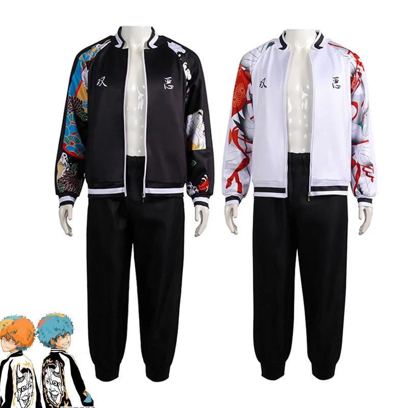 Anime Tokyo Revengers Smiley Angry Cosplay Costumes Twin Demon Baseball Uniform Long Sleeve Jacket Hoodie Suit Custom Made
Anime Tokyo Revengers Smiley Angry Cosplay Costumes Twin Demon Baseball Uniform Long Sleeve Jacket Hoodie Suit Custom Made