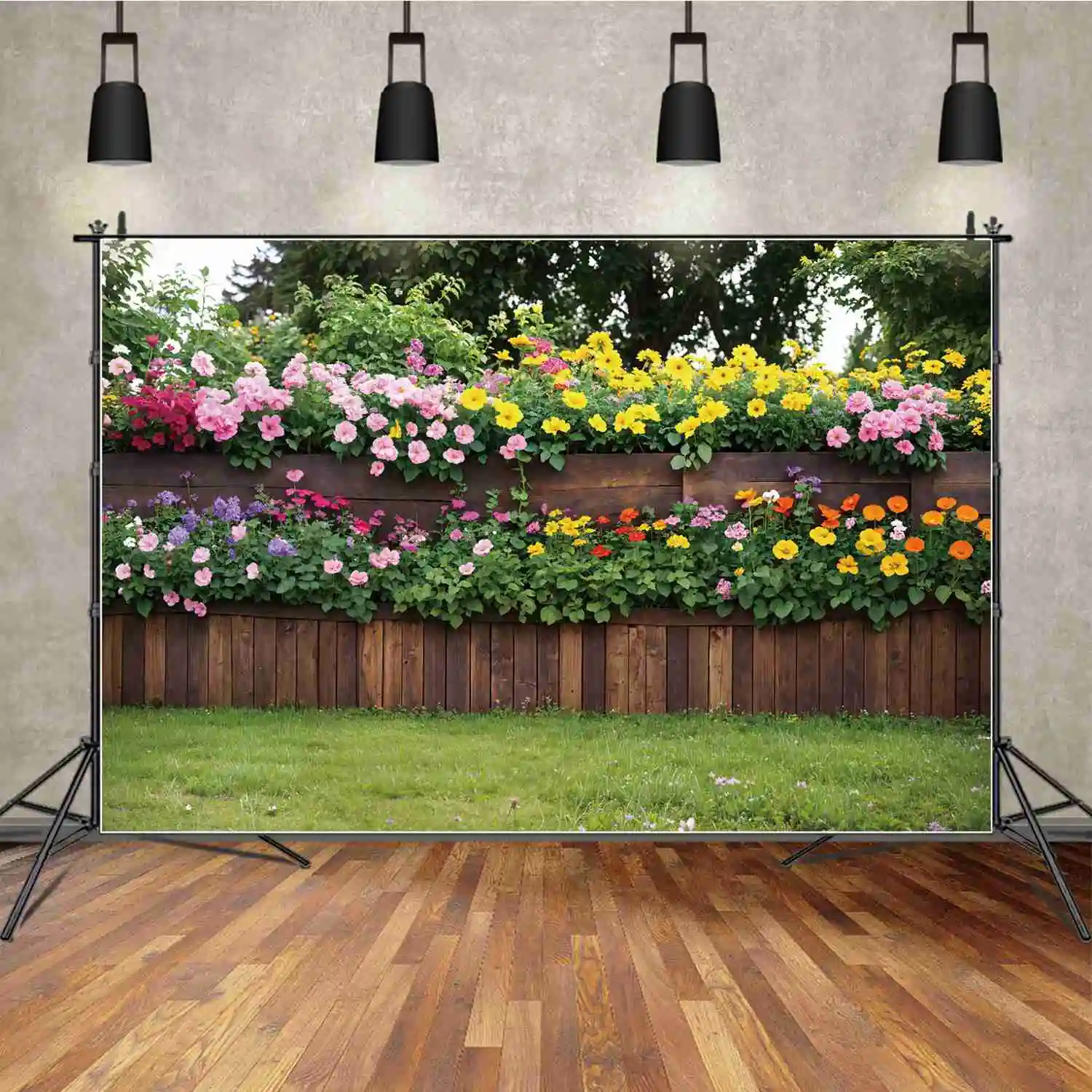 Flowers Garden Wooden Fence Backdrops Photography Spring Party Blossom Floral Wall Personalized Children Photo Background Props
Flowers Garden Wooden Fence Backdrops Photography Spring Party Blossom Floral Wall Personalized Children Photo Background Props