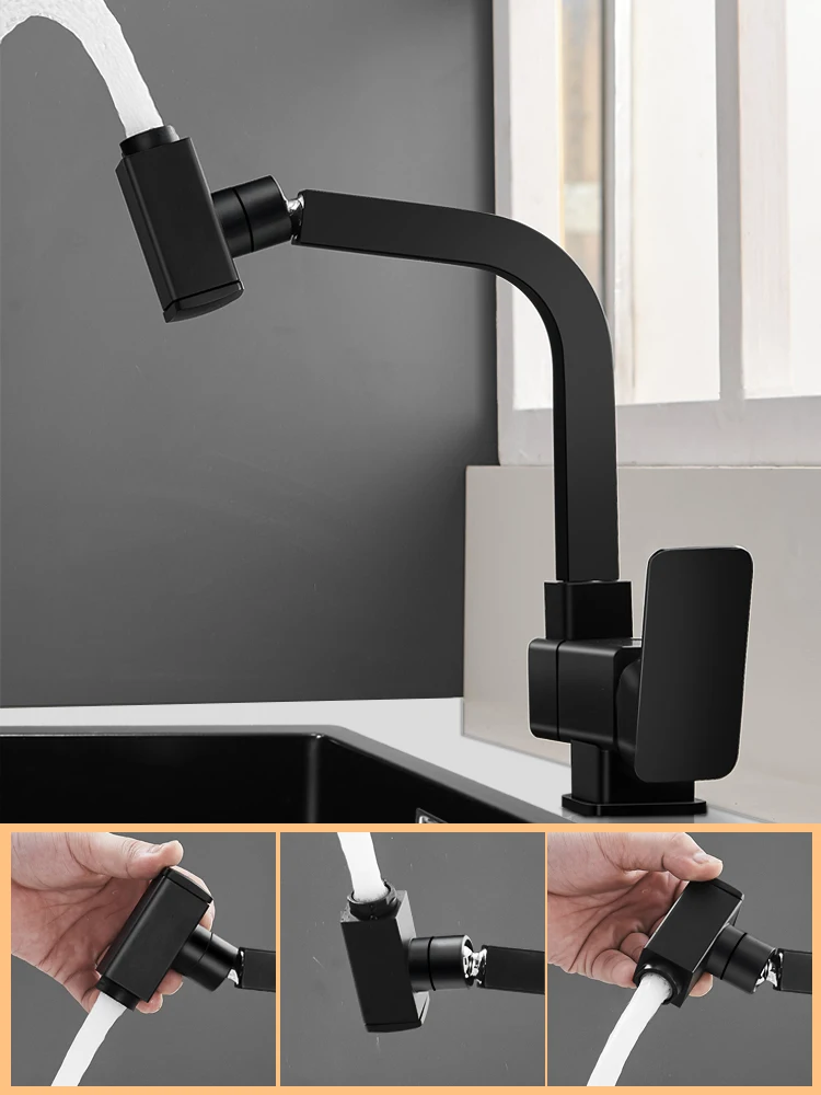 Black all-copper foldable faucet hot and cold kitchen open window wash basin sink universal faucet home
Black all-copper foldable faucet hot and cold kitchen open window wash basin sink universal faucet home