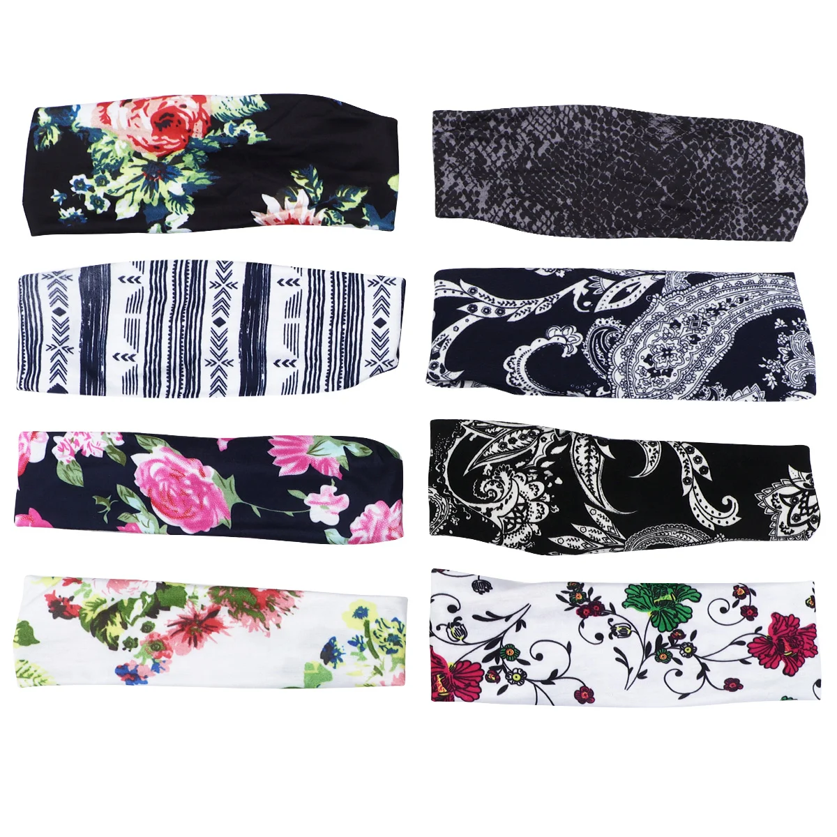 8pcs Sports Hair Bands Wide Printed Elastic Wrap Yoga Headband Headwear (Assorted Color)
8pcs Sports Hair Bands Wide Printed Elastic Wrap Yoga Headband Headwear (Assorted Color)
