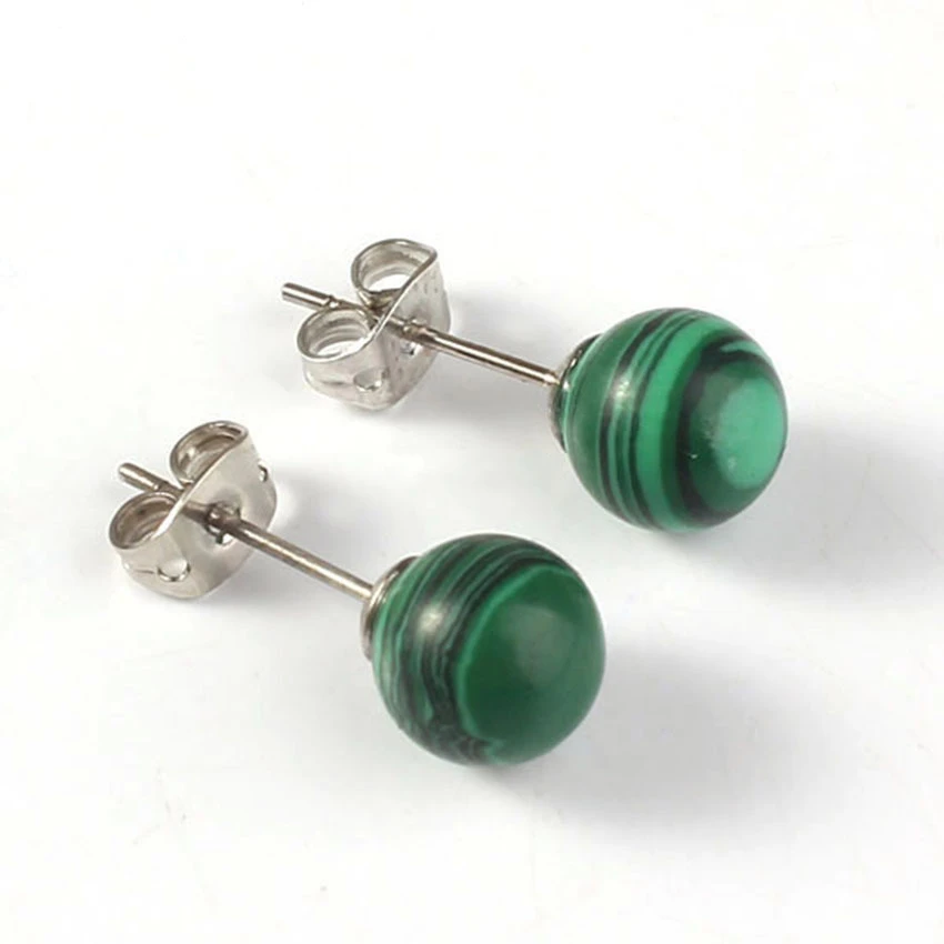 Trendy Natural Stone Crystal Earrings For Women 8mm Round Bread Bead Stud Earring Vintage Agate Piercing Accessories Friend Gift
Trendy Natural Stone Crystal Earrings For Women 8mm Round Bread Bead Stud Earring Vintage Agate Piercing Accessories Friend Gift