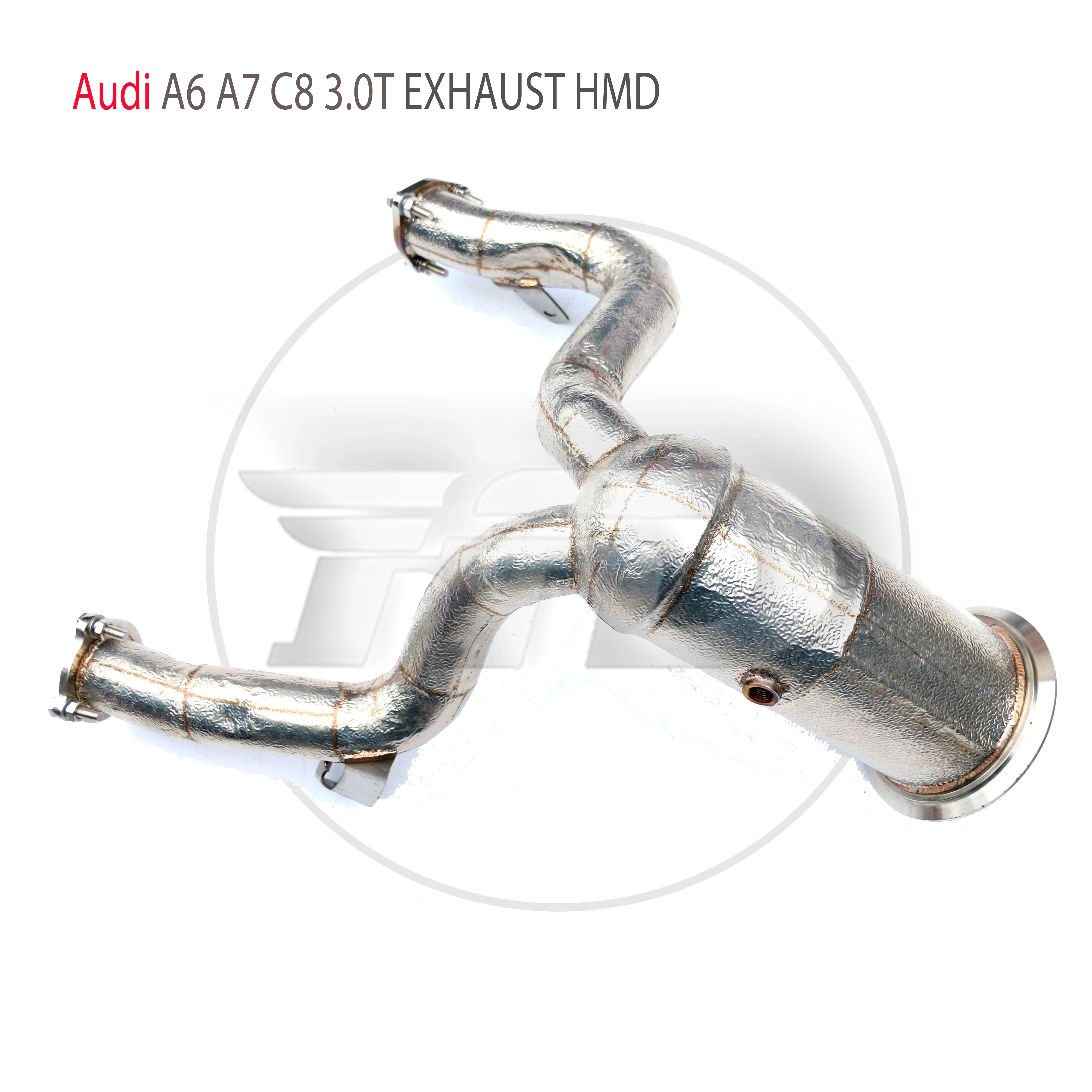 HMD Exhaust Manifold High Flow Downpipe for Audi A6 A7 C8 3.0T Car Accessories With Catalytic Header Without Cat Catless Pipe
HMD Exhaust Manifold High Flow Downpipe for Audi A6 A7 C8 3.0T Car Accessories With Catalytic Header Without Cat Catless Pipe