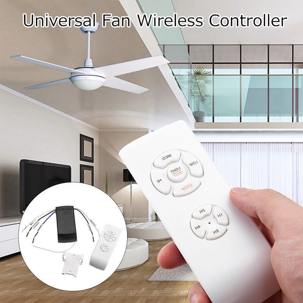 Ceiling Fan Light Remote Switch Model Speed Control Parts with Cables + Wireless Remote Control
Ceiling Fan Light Remote Switch Model Speed Control Parts with Cables + Wireless Remote Control