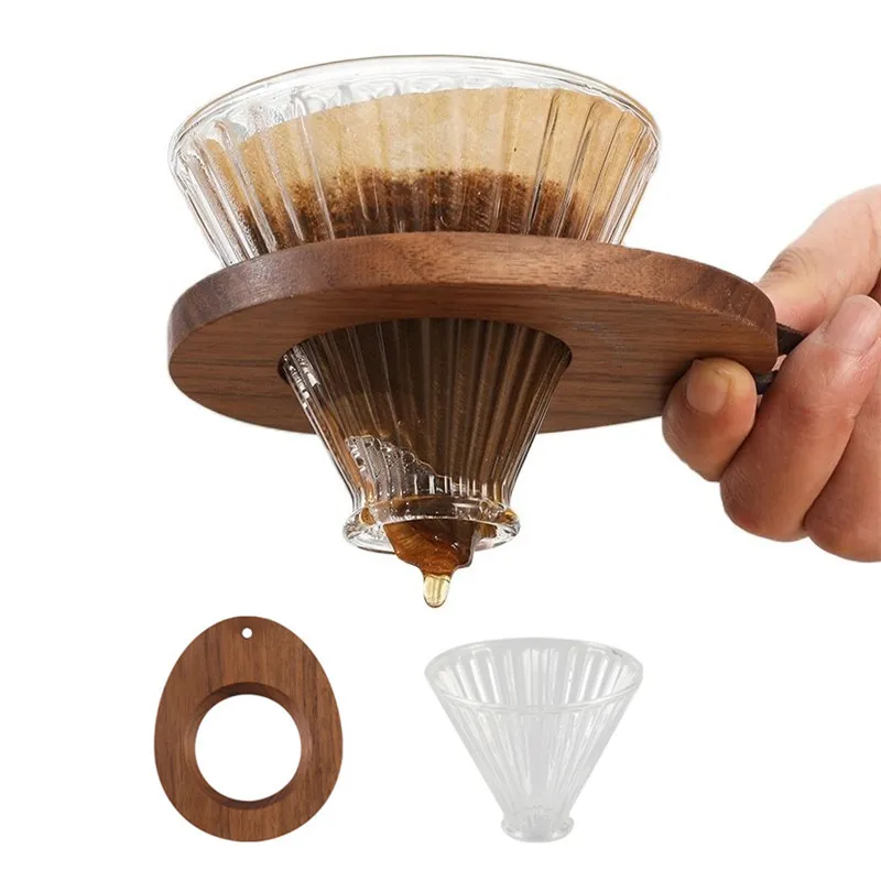 Coffee Filter Stand Wooden Tray Barista Tapered Glass Funnel Set Espresso Dripper Tea Strainer Cup Holder Coffee Accessories
Coffee Filter Stand Wooden Tray Barista Tapered Glass Funnel Set Espresso Dripper Tea Strainer Cup Holder Coffee Accessories