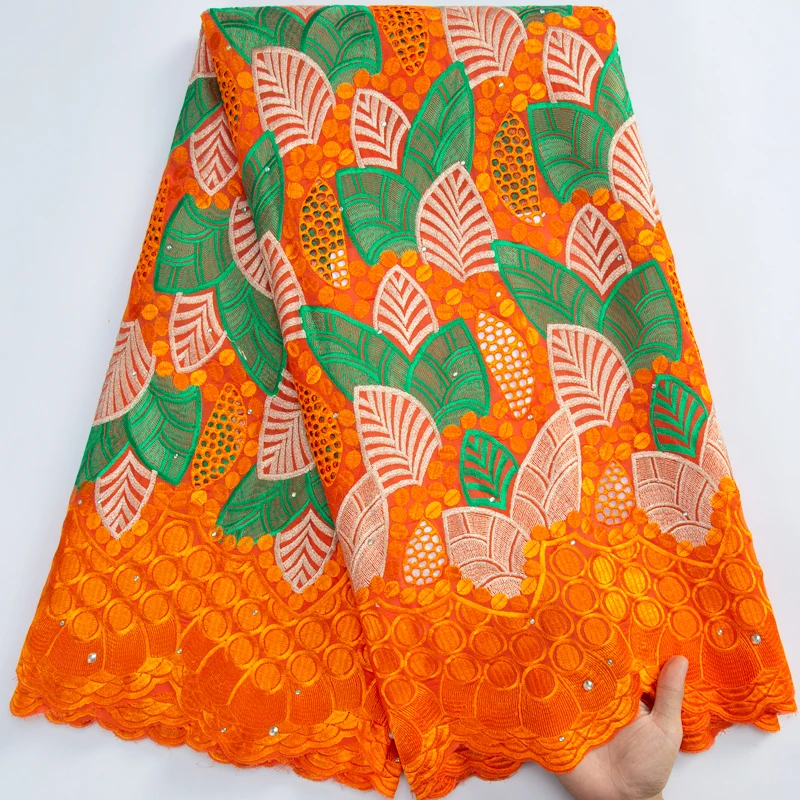 SJD LACE African Lace Fabric 2023 High Quality Nigerian Cotton Lace Fabric with Stones for Sewing Evening Party Dresses A3186
SJD LACE African Lace Fabric 2023 High Quality Nigerian Cotton Lace Fabric with Stones for Sewing Evening Party Dresses A3186