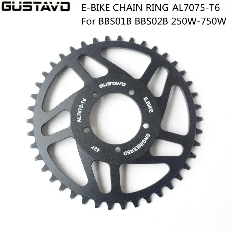 GUSTAVO Electric Bicycle Chain Ring E-bike Chainring Motorized Crankset For BAFANG BBS01 BBS02 BBSHD M625 Mid Drive Motor 32-52T
GUSTAVO Electric Bicycle Chain Ring E-bike Chainring Motorized Crankset For BAFANG BBS01 BBS02 BBSHD M625 Mid Drive Motor 32-52T