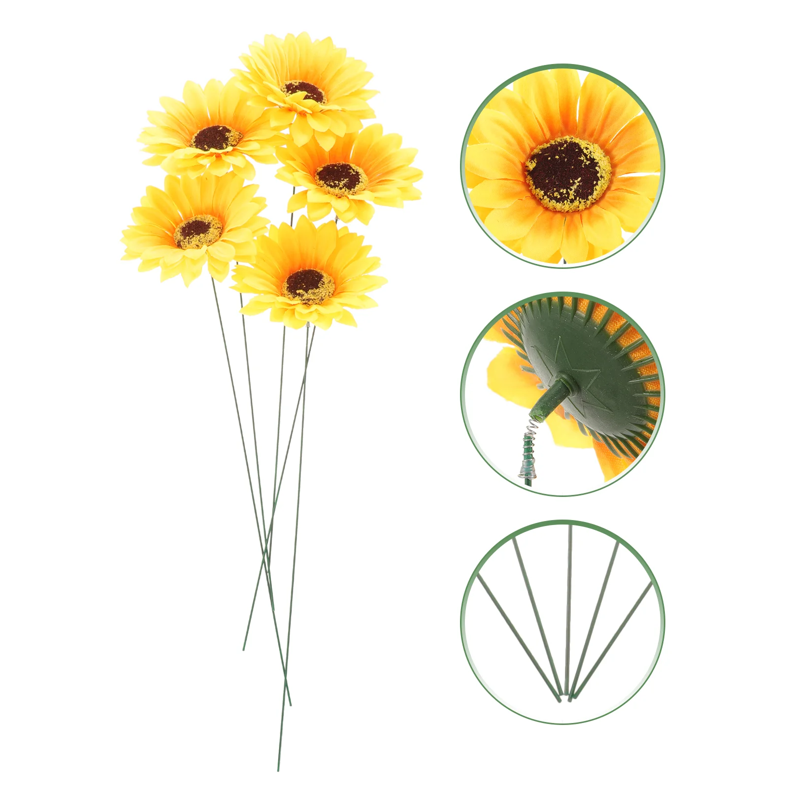 5Pcs Sunflower Garden Stake Garden Stable Sunflower Yard Decor Lifelike Flower Stake Outdoor Decoration
5Pcs Sunflower Garden Stake Garden Stable Sunflower Yard Decor Lifelike Flower Stake Outdoor Decoration