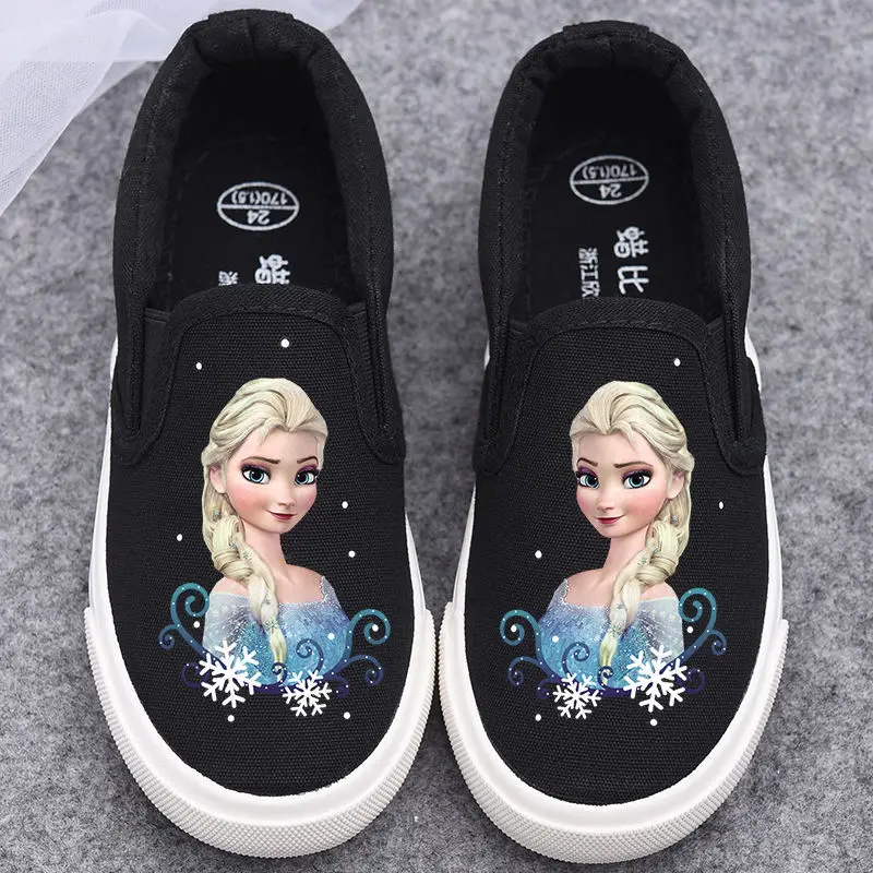 Повседневные парусиновые туфли для девочек Disney, мягкая подошва, детские белые туфли, обувь принцесса Эльзы, белые черные туфли на плоской подошве, размеры 23-36
Повседневные парусиновые туфли для девочек Disney, мягкая подошва, детские белые туфли, обувь принцесса Эльзы, белые черные туфли на плоской подошве, размеры 23-36