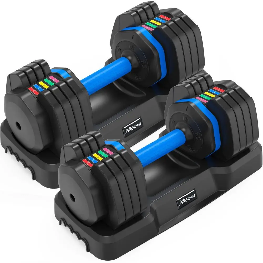 Adjustable Dumbbell - 55lb x2 Dumbbell with Anti-Slip Handle, Fast Adjust, Exercise Fitness Suitable for Full Body Workout
Adjustable Dumbbell - 55lb x2 Dumbbell with Anti-Slip Handle, Fast Adjust, Exercise Fitness Suitable for Full Body Workout