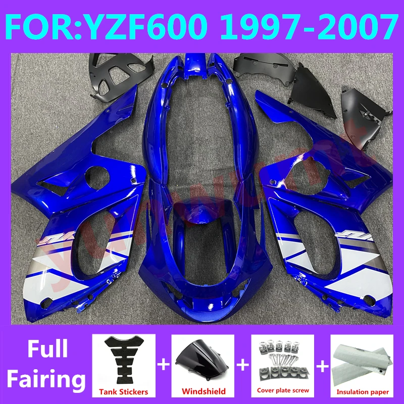 NEW ABS Motorcycle Injection mold full Fairing Kit fit For YZF 600 2006 yzf600 1997 2007 Bodywork Fairings kits set blue white
NEW ABS Motorcycle Injection mold full Fairing Kit fit For YZF 600 2006 yzf600 1997 2007 Bodywork Fairings kits set blue white