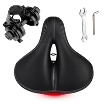 Shock Bicycle Saddle Bike Seat Bicycle Saddle with Taillight Memory Foam Waterproof Wide Cushion Bike Saddle FR Free Shipping
Shock Bicycle Saddle Bike Seat Bicycle Saddle with Taillight Memory Foam Waterproof Wide Cushion Bike Saddle FR Free Shipping