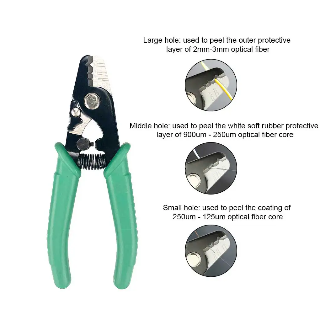 Fiber Stripper Tri-Hole Clamp Wire Stripping Pliers Pocket Home Business Factorial Handheld Tool Equipment for
Fiber Stripper Tri-Hole Clamp Wire Stripping Pliers Pocket Home Business Factorial Handheld Tool Equipment for