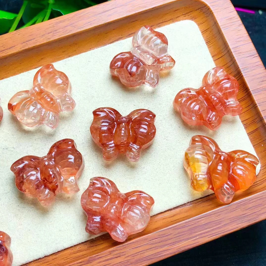 Hot selling hot selling jewelry gifts 2.5cm natural crystal semi ruby red watered butterfly handmade carving ornaments
Hot selling hot selling jewelry gifts 2.5cm natural crystal semi ruby red watered butterfly handmade carving ornaments