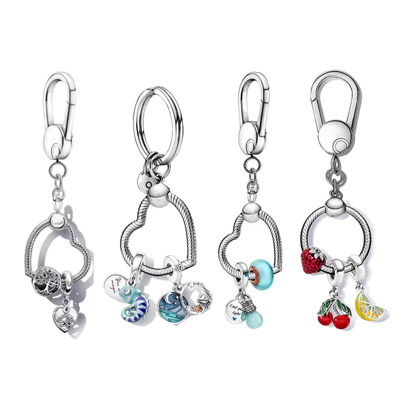 Keychain 925 Sterling Silver Linked Sister Hearts Split Pendant Star Charm Fit Pandora Bracelet DIY Jewelry Gift Making
Keychain 925 Sterling Silver Linked Sister Hearts Split Pendant Star Charm Fit Pandora Bracelet DIY Jewelry Gift Making