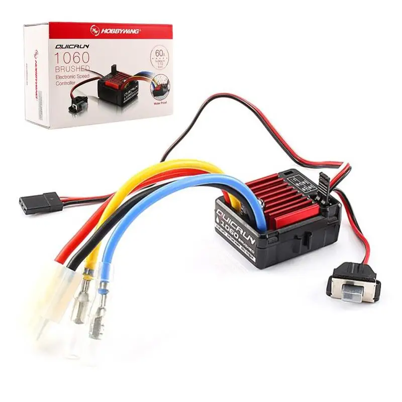 Щеточный электронный регулятор скорости ESC для HobbyWing quirun 1060 60A 1:10 Запчасти для модификации радиоуправляемой игрушки
Щеточный электронный регулятор скорости ESC для HobbyWing quirun 1060 60A 1:10 Запчасти для модификации радиоуправляемой игрушки