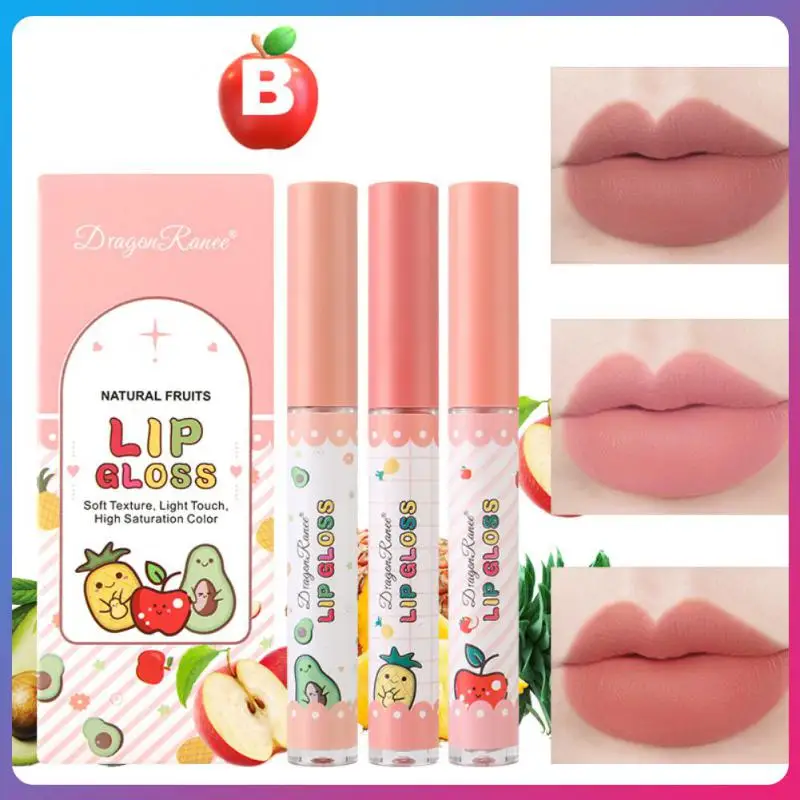 3pcs Moisturizing Fruit Lip Glaze Set Waterproof Long Lasting Non-stick Cup Lip Gloss Set Velvet Matte Lipstick Cosmetics Makeup
3pcs Moisturizing Fruit Lip Glaze Set Waterproof Long Lasting Non-stick Cup Lip Gloss Set Velvet Matte Lipstick Cosmetics Makeup