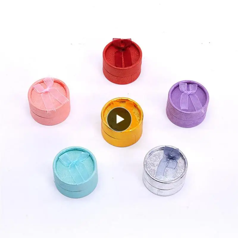Simple Case Fashionable Jewelry Packaging Box Good-looking Design Stylish Small Circular Ring Box Storage Boxes Bow Knot
Simple Case Fashionable Jewelry Packaging Box Good-looking Design Stylish Small Circular Ring Box Storage Boxes Bow Knot