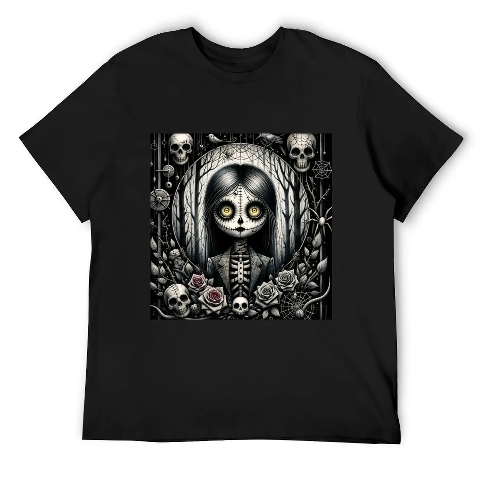 Футболка Alexandra Gothic Doll Design футболка большого размера дизайнерская с графическим
