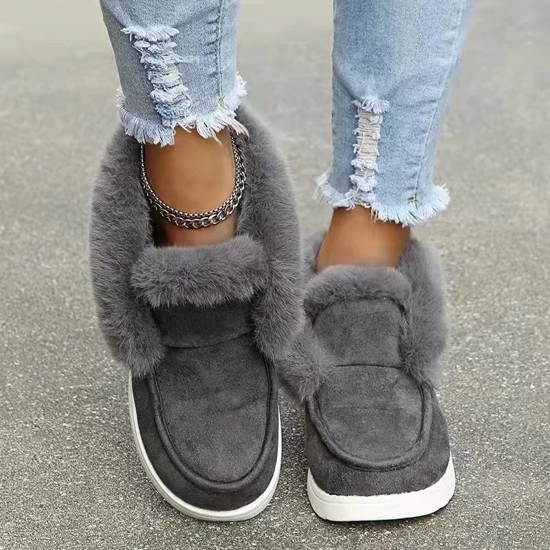 SENDNAKAI Autumn and Winter New Women's Snow Boots Solid Suede Cotton Shoes Casual Low Top Plush Cotton Shoes Lightweight Large
SENDNAKAI Autumn and Winter New Women's Snow Boots Solid Suede Cotton Shoes Casual Low Top Plush Cotton Shoes Lightweight Large