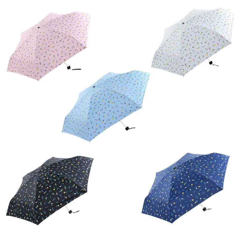 Flower UV Fresh Small Flowers Pattern 5-Folding Rainy Mini Pocket Umbrella For Women Anti-UV Small Parasol Umbrellas
Flower UV Fresh Small Flowers Pattern 5-Folding Rainy Mini Pocket Umbrella For Women Anti-UV Small Parasol Umbrellas