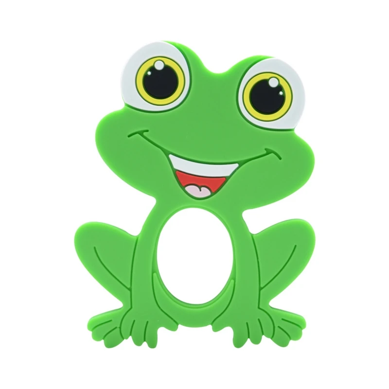 Cartoon Animal for FROG Shape Teething Ring Baby Teether Silicone Bead Soother 
Cartoon Animal for FROG Shape Teething Ring Baby Teether Silicone Bead Soother