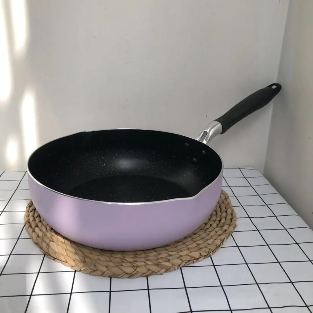 26cm Purple Non-stick Pan Medical Stone Frying Pan with Lid Wok Egg Pancake Pot Cooking Pots for Gas Stove and Induction Cooker
26cm Purple Non-stick Pan Medical Stone Frying Pan with Lid Wok Egg Pancake Pot Cooking Pots for Gas Stove and Induction Cooker