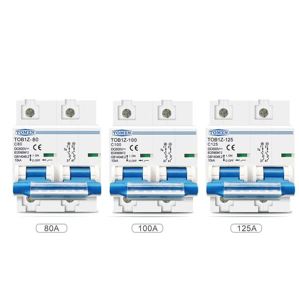 DC MCB Circuit Breaker For Solar PV 2P 125A 100A 80A 600V Circuit Breaker PV Photovoltaic System Battery DC MCB Circuit Breaker
DC MCB Circuit Breaker For Solar PV 2P 125A 100A 80A 600V Circuit Breaker PV Photovoltaic System Battery DC MCB Circuit Breaker