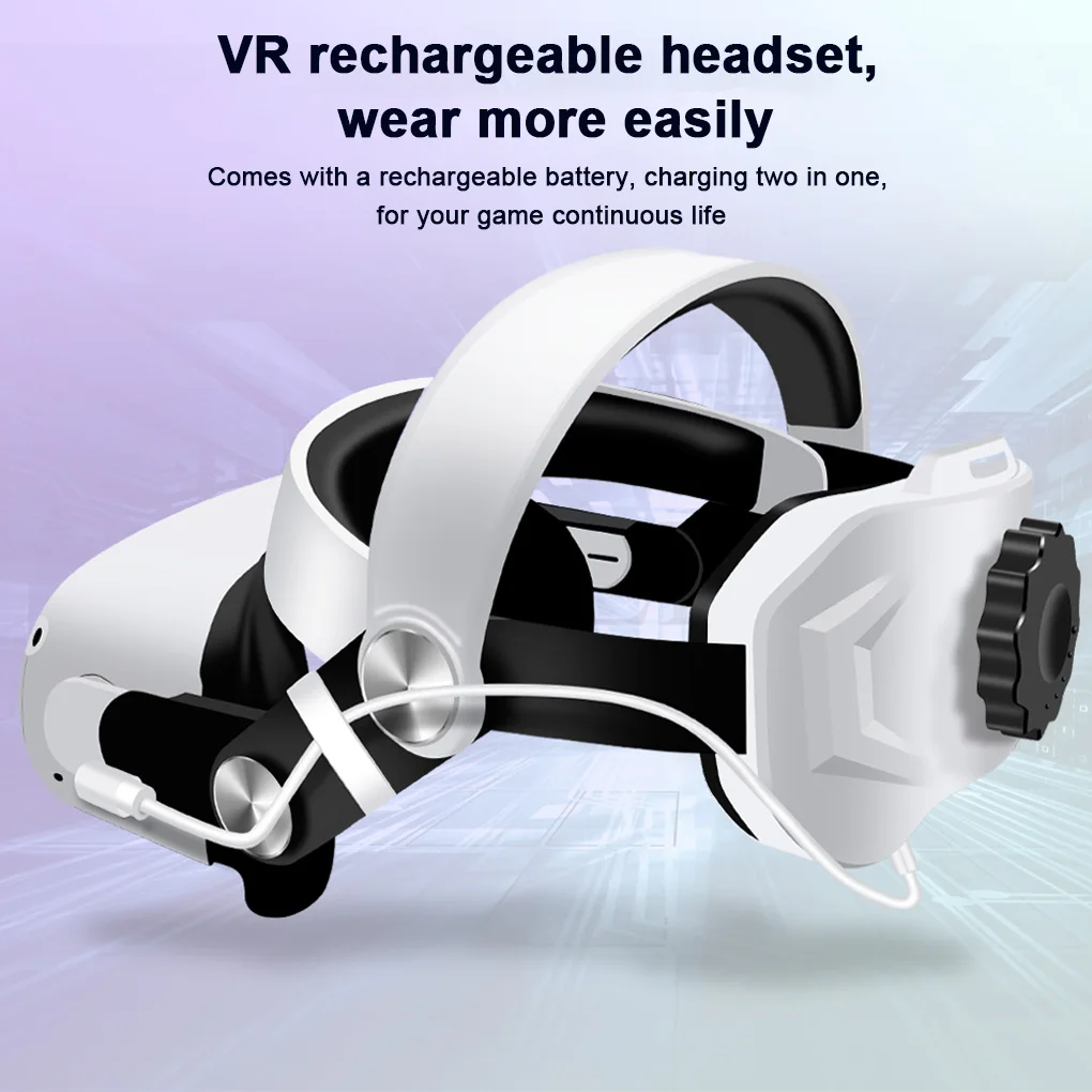 VR-гарнитура, улучшенный регулируемый ремешок для головы, игровая головная повязка виртуальной реальности, замена для Oculus Quest 2
VR-гарнитура, улучшенный регулируемый ремешок для головы, игровая головная повязка виртуальной реальности, замена для Oculus Quest 2