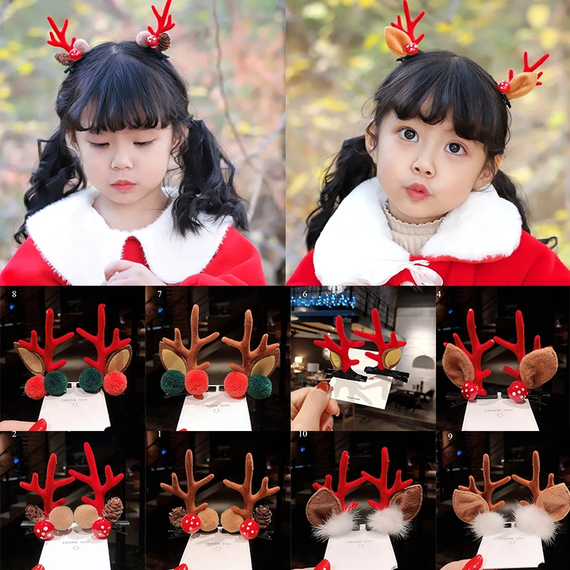 New Christmas Hairpin Antler Hair Clips Deer Ear Christmas Party Headbands Festival Rubber Bands Ball Hair Accessories Gifts
New Christmas Hairpin Antler Hair Clips Deer Ear Christmas Party Headbands Festival Rubber Bands Ball Hair Accessories Gifts