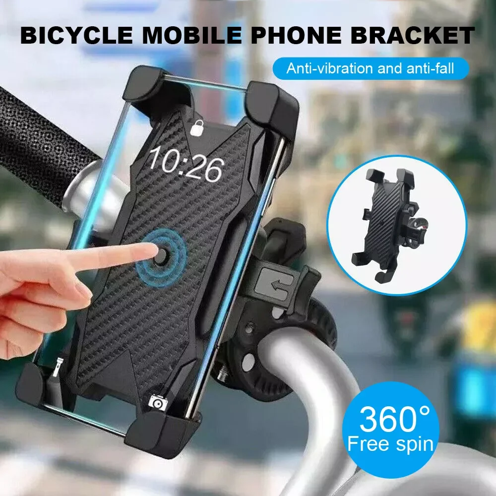 Bniversal Bike Motorcycle Scooter Handlebar Mobile Phone Holder Suitable For 4.7-6.9 Inch Smart Phone
Bniversal Bike Motorcycle Scooter Handlebar Mobile Phone Holder Suitable For 4.7-6.9 Inch Smart Phone