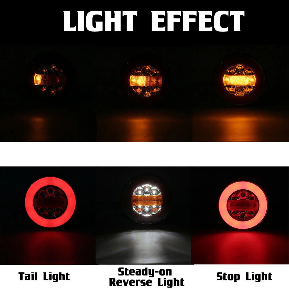 1 Pcs LED Trailer Truck Tail Light 12V Brake Stop Reverse Light Taillights Turn Signal Lamp For Lorry Van Caravan Camper
1 Pcs LED Trailer Truck Tail Light 12V Brake Stop Reverse Light Taillights Turn Signal Lamp For Lorry Van Caravan Camper