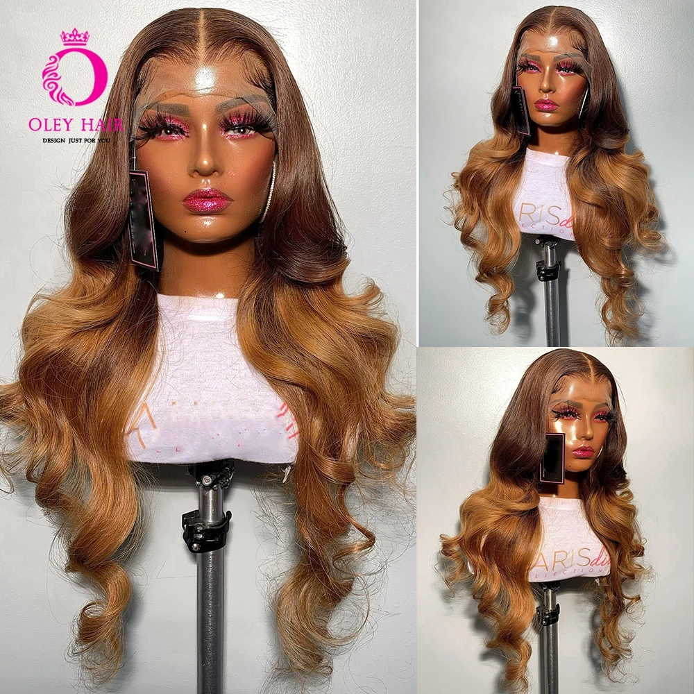 30 Inch Ombre Brown Colored Body Wave Glueless 13x4 Synthetic Lace Front Drag Queen Cosplay Wigs For Black Women With Baby Hair
30 Inch Ombre Brown Colored Body Wave Glueless 13x4 Synthetic Lace Front Drag Queen Cosplay Wigs For Black Women With Baby Hair