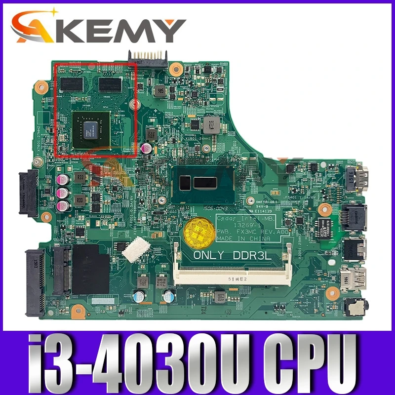 Оригинальная материнская плата для ноутбука DELL Inspiron 3542, материнская плата 13261-1 CN-0VJH0N 0VJH0N SR1EN i3-4030U DDR3
Оригинальная материнская плата для ноутбука DELL Inspiron 3542, материнская плата 13261-1 CN-0VJH0N 0VJH0N SR1EN i3-4030U DDR3