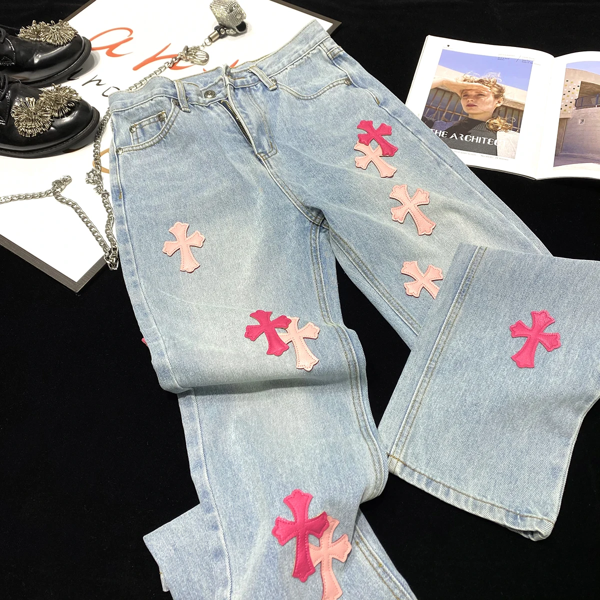 High Waist Women Red Jeans Mom Denim Pants Long Trousers Wide Leg Jean Female Denim Vintage Fashion Streetwear Straight Baggy
High Waist Women Red Jeans Mom Denim Pants Long Trousers Wide Leg Jean Female Denim Vintage Fashion Streetwear Straight Baggy