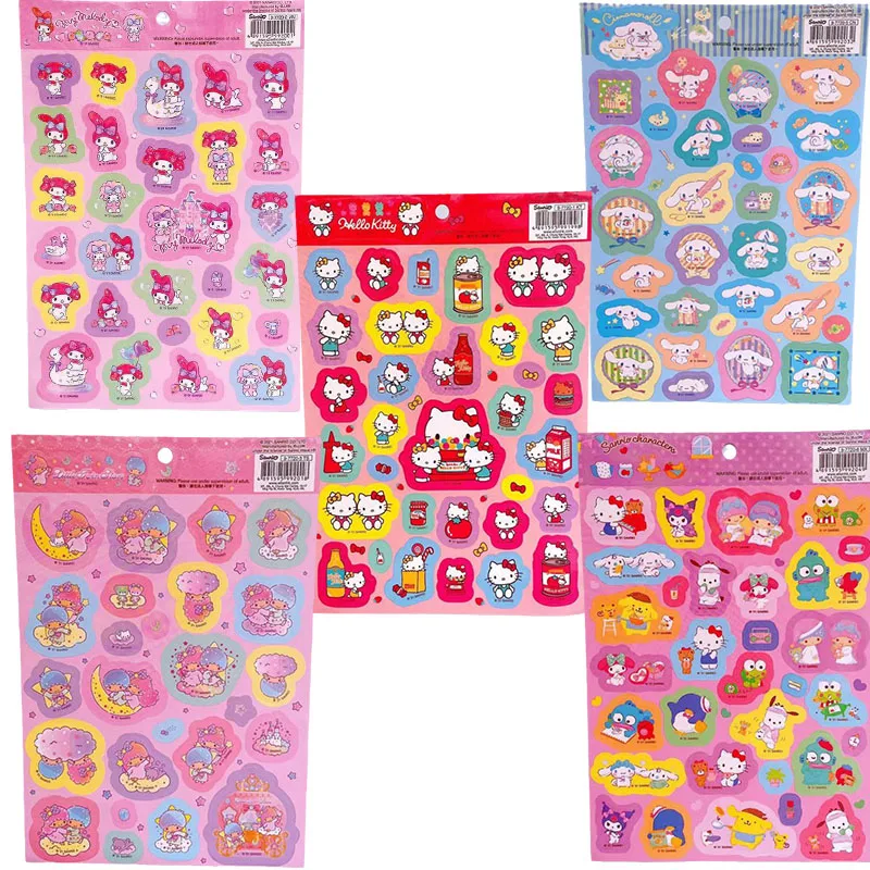 Anime Sanrios My Melody Cinnamoroll Kittys Cartoon Sticker Girl Heart Hand Book Decoration Cute Creative Stickers Birthday Gift
Anime Sanrios My Melody Cinnamoroll Kittys Cartoon Sticker Girl Heart Hand Book Decoration Cute Creative Stickers Birthday Gift