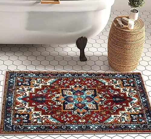 Oriental Throw Rugs Traditional Medallion Floral Boho 2x3 Small Area Rug Non-Slip Faux Wool Soft Shag Tribal Rug for Kitchen Bed
Oriental Throw Rugs Traditional Medallion Floral Boho 2x3 Small Area Rug Non-Slip Faux Wool Soft Shag Tribal Rug for Kitchen Bed