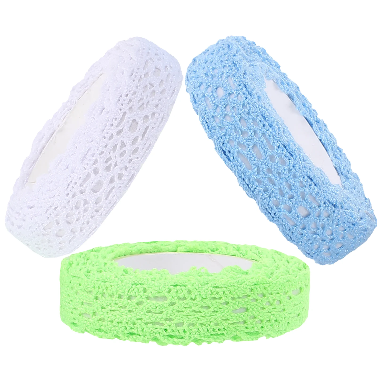 3 Rolls Fabric Lace Tape Exquisite Tapes DIY Sticker Photo Frame Crafting Scrapbooking Nail 
3 Rolls Fabric Lace Tape Exquisite Tapes DIY Sticker Photo Frame Crafting Scrapbooking Nail