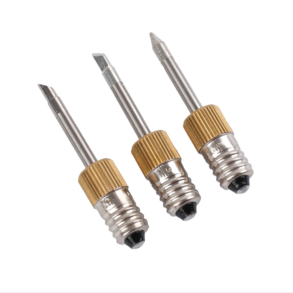 

Power Tools Soldering Iron Tips Wire Wire Tinning Drag Welding USB Welding Tips 50 Mm/1.97 Inches E10 Interface Portable