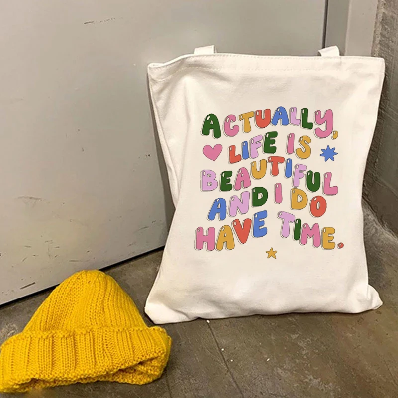 Women's Shopping Bags Beach Travel Canvas Bags Handbags Letter Prints Beautiful Harajuku Kawaii Large Capacity Tote Bags Shoulde
Women's Shopping Bags Beach Travel Canvas Bags Handbags Letter Prints Beautiful Harajuku Kawaii Large Capacity Tote Bags Shoulde