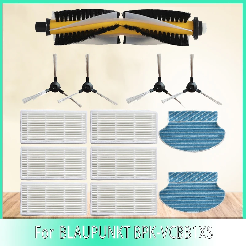 

Main Roller Side Brush Hepa Filter Mop Cloth for BLAUPUNKT BPK-VCBB1XS/BLUEBOT XSMART Robotic Vacuum Cleaner Parts