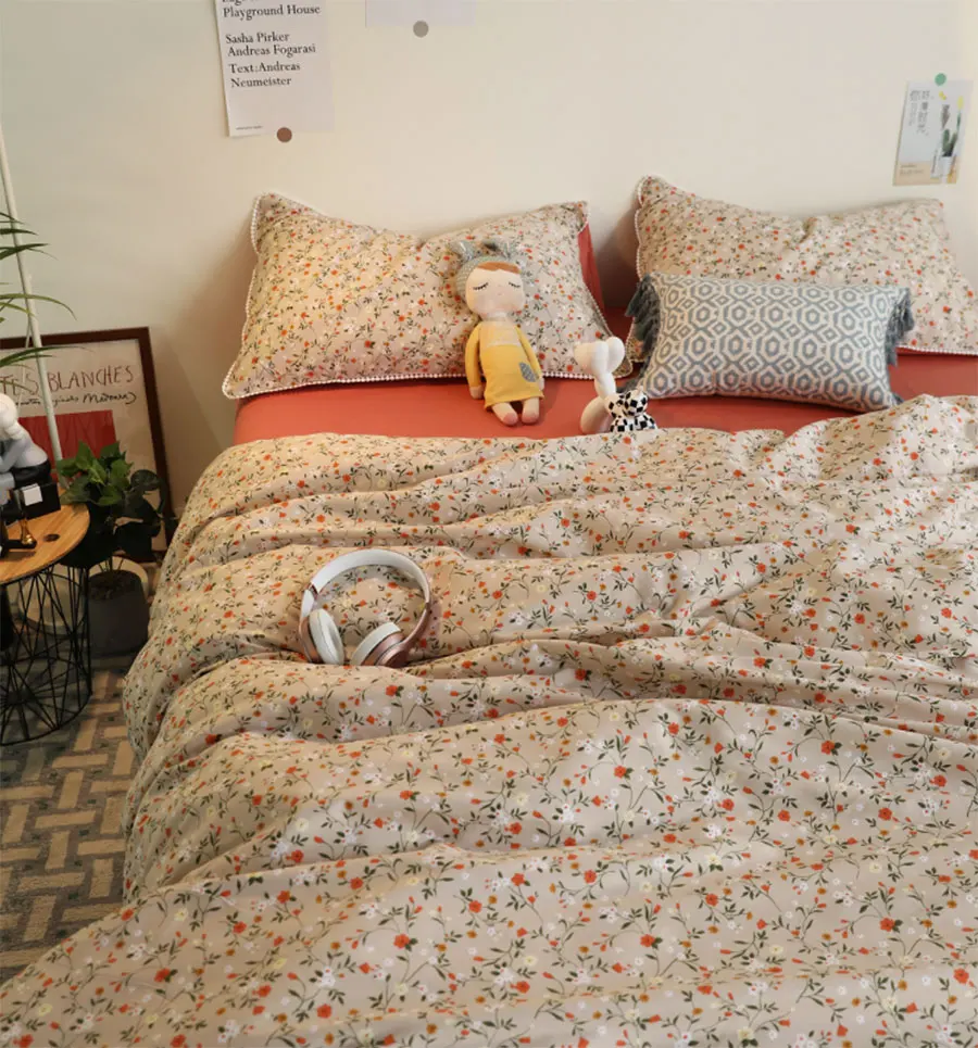 Romantic pastoral flower red bedding set,french floral cotton twin full queen home textile flat sheet pillow case duvet cover
Romantic pastoral flower red bedding set,french floral cotton twin full queen home textile flat sheet pillow case duvet cover