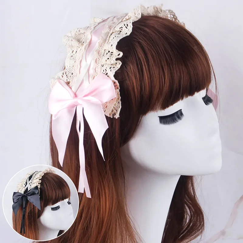 Lace Bowknot Lolita Headband Women Girls Anime Maid Cosplay Hair Accessories Lady's Apparel Headwear Party Supplies
Lace Bowknot Lolita Headband Women Girls Anime Maid Cosplay Hair Accessories Lady's Apparel Headwear Party Supplies