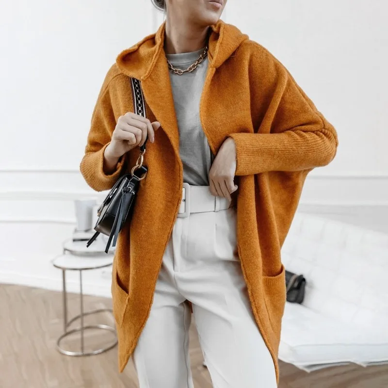 Autumn and Winter Women's Solid Color Long-sleeved Big Hoodie Jacket Ladies' Solid Color Cardigan Cloak Jacket From S To XL
Autumn and Winter Women's Solid Color Long-sleeved Big Hoodie Jacket Ladies' Solid Color Cardigan Cloak Jacket From S To XL
