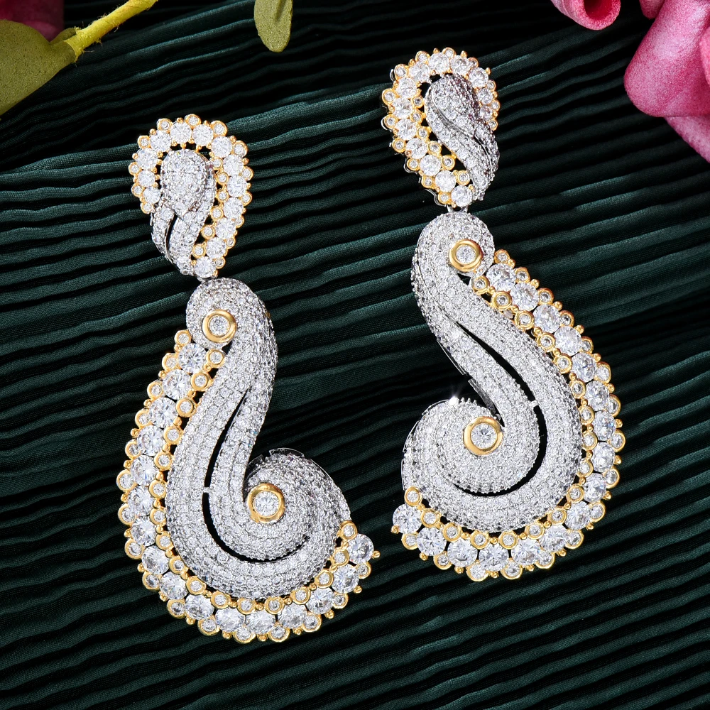 Missvikki Personality Luxury Big Shiny Dangle Earrings Women's Elegant Temperament Jewelry Accessories High Quality
Missvikki Personality Luxury Big Shiny Dangle Earrings Women's Elegant Temperament Jewelry Accessories High Quality
