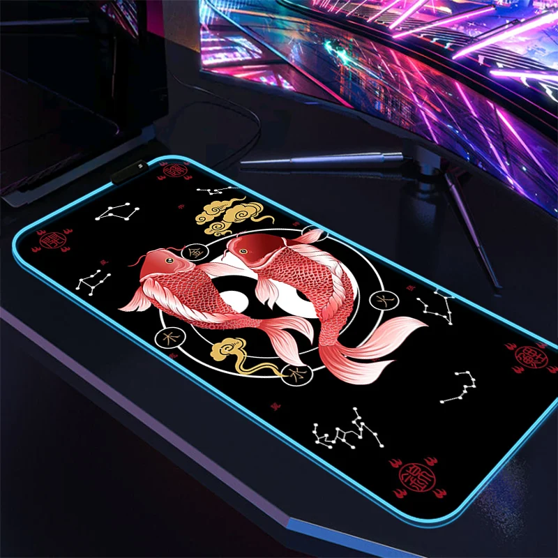 Anime RGB Mouse Pad Elements of Chinese Style Mause Gamer LED Mousepad Keyboard Mat Extended Gaming Laptops Mats Xxl Deskmat
Anime RGB Mouse Pad Elements of Chinese Style Mause Gamer LED Mousepad Keyboard Mat Extended Gaming Laptops Mats Xxl Deskmat