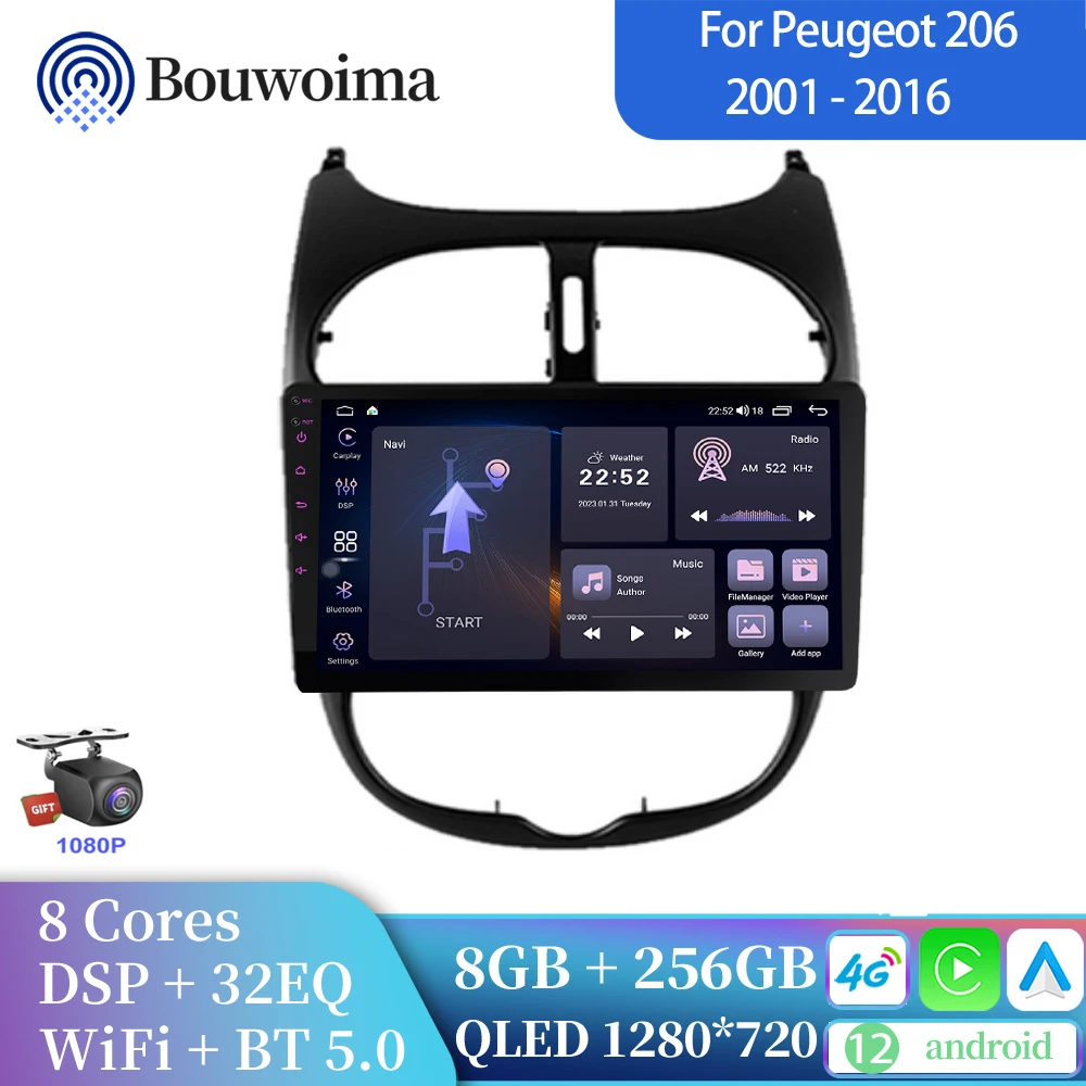 Автомобильный радиоприемник 9 "Android 12 для Peugeot 206 2001-2016, автомагнитола, автомобильный мультимедийный плеер 2din, GPS DSP carplay, android, автомобильное радио 4G
Автомобильный радиоприемник 9 "Android 12 для Peugeot 206 2001-2016, автомагнитола, автомобильный мультимедийный плеер 2din, GPS DSP carplay, android, автомобильное радио 4G