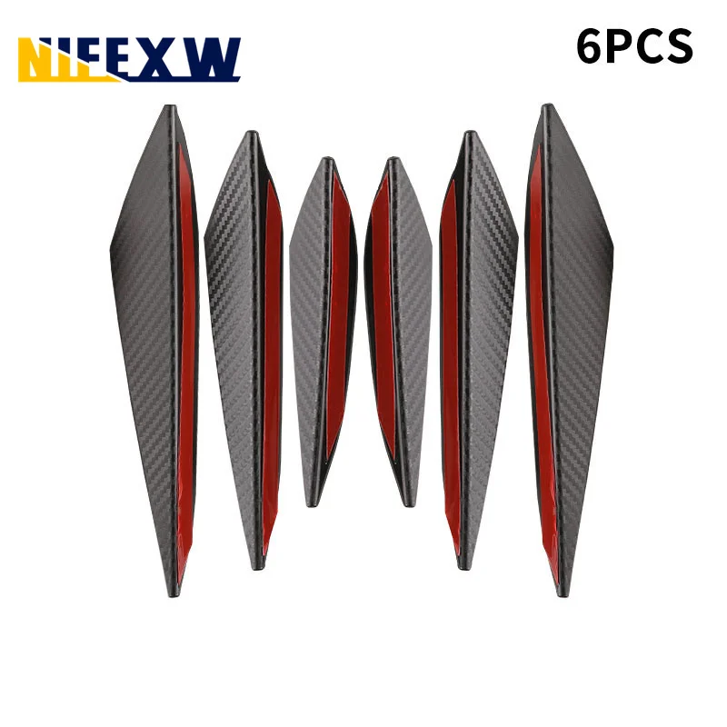 6pcs/set Front Bumper Lip Decoration Diffuser Splitter Fins Body Spoiler Canards Valence Chin Car Tuning Canard Universal
6pcs/set Front Bumper Lip Decoration Diffuser Splitter Fins Body Spoiler Canards Valence Chin Car Tuning Canard Universal