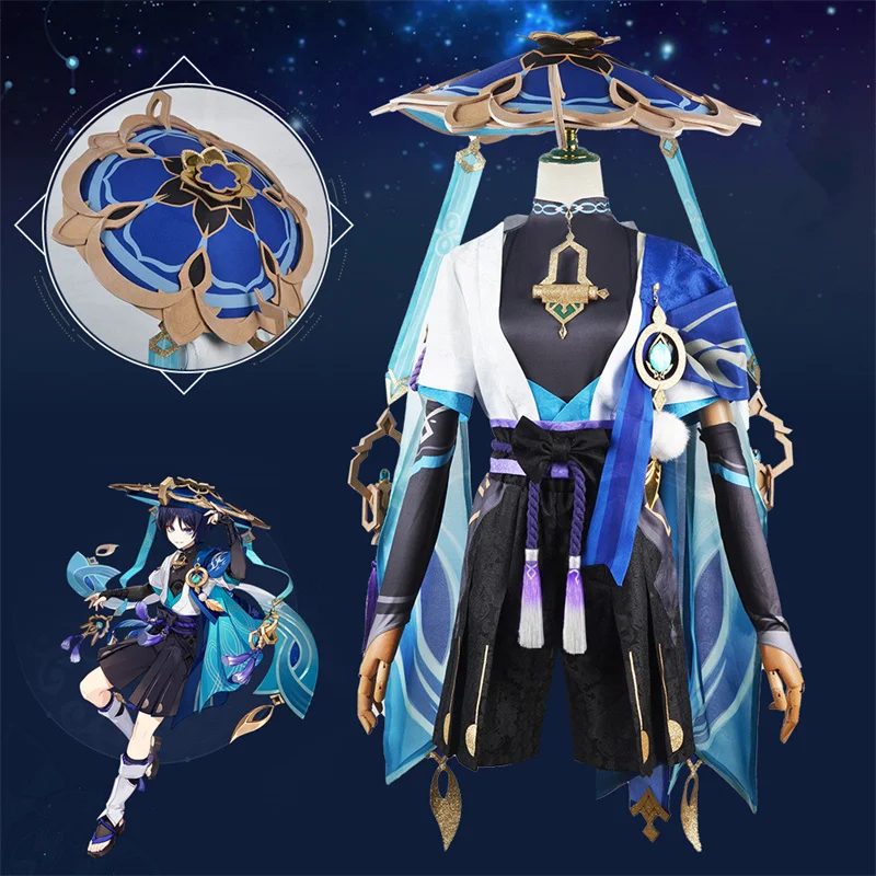 Game Genshin Impact Kunikuzushi Wanderer Cosplay Costume Cloak Wig Hat Full Set Anime Halloween Genshin Cosplay for Man Gift
Game Genshin Impact Kunikuzushi Wanderer Cosplay Costume Cloak Wig Hat Full Set Anime Halloween Genshin Cosplay for Man Gift