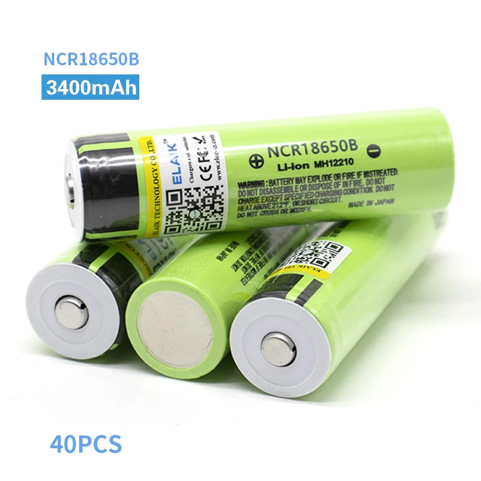 40pcs Heißer Elaik NCR18650B 3,7 v 3400 mAh 18650 Lithium-Akku mit Spitzen (Keine PCB) Für Taschenlampe batterien
40pcs Heißer Elaik NCR18650B 3,7 v 3400 mAh 18650 Lithium-Akku mit Spitzen (Keine PCB) Für Taschenlampe batterien